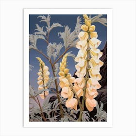 Aconitum 1 Flower Painting Art Print