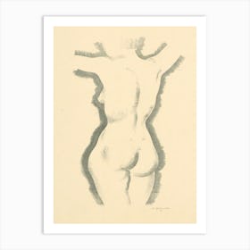 Study Of The Female Nude, Mikuláš Galanda Art Print