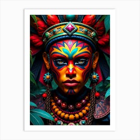 Woman In The Jungle Art Print