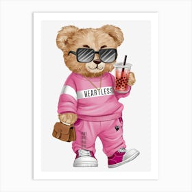 Heartless Teddy Bear Art Print