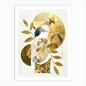 Gold Leaf 8 Art Print