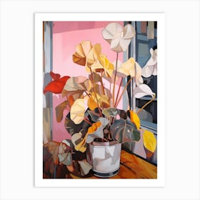 Cyclamen 1 Flower Painting Art Print