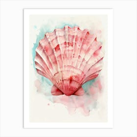 Pink Seashell 1 Art Print