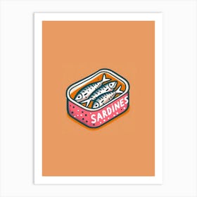 Sardines tin Art Print