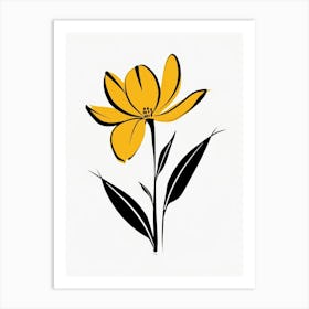 Yellow Flower 5 Art Print