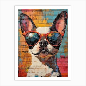 The Coolest Dog In Town 2 Art Print