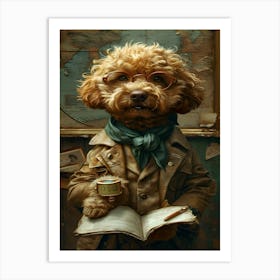 Dog In A Suit Art Print