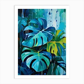 Monstera Leaves 6 Art Print