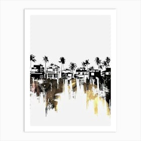 Palm Trees Canvas Print 2 Art Print