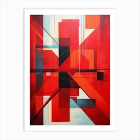 Dynamic Geometric Abstract Illustration 2 Art Print