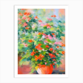 Goldfish Plant Impressionist Painting Art Print