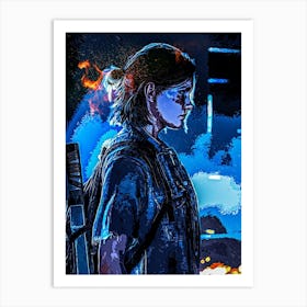 Last Of Us game Art Print