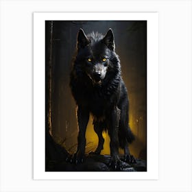 Wolf In The Woods Art Print