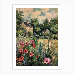 Poppies In The Meadow 14 Art Print