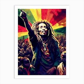 Bob Marley full color 1 Affiche