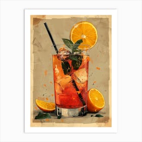 Tequila Cocktail 3 Art Print