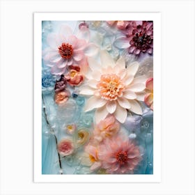 Flowers In Water 1 Art Print