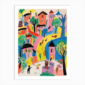 Ankara, Dreamy Storybook Illustration 3 Art Print