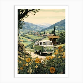 Travel Bus Art Print