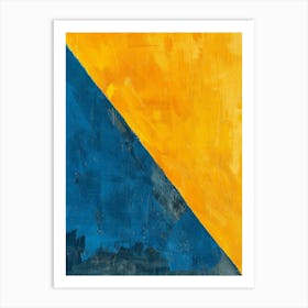 Yellow And Blue Art Print