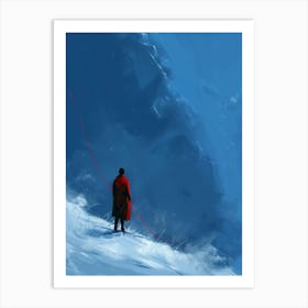 Man In Red Coat Art Print