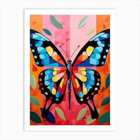 Butterfly Abstract Pop Art 2 Art Print