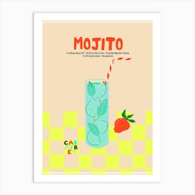 Cocktail collection - Mojito Art Print Art Print