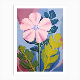 Phlox 2 Hilma Af Klint Inspired Pastel Flower Painting Art Print