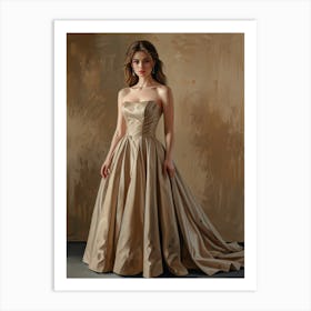 Golden Gown Art Print