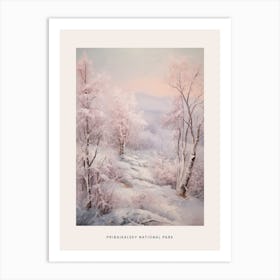 Dreamy Winter National Park Poster  Pribaikalsky National Park Russia 3 Art Print