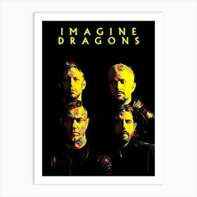 Imagine Dragons 4 Art Print