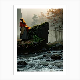 Little Girl In The Forest Art Print