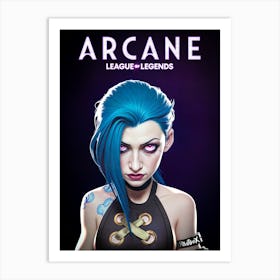 Arcane - Jinx Art Print