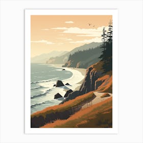 West Coast Trail Canada 4 Hiking Trail Landscape Art Print