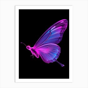 Butterfly In Purple Art Print