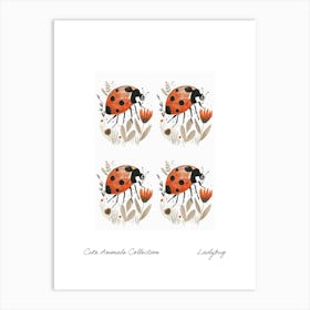 Cute Animals Collection Ladybug 2 Art Print