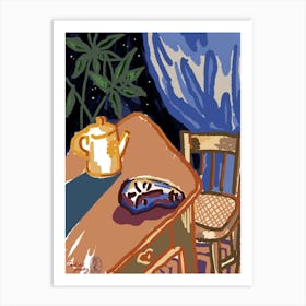 Still Life with a Mask Art Print