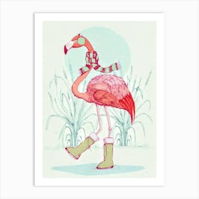 Flamingo Canvas Print 1 Art Print