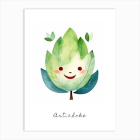 Friendly Kids Artichoke 1 Poster Art Print