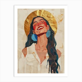 Happy Woman Art Print