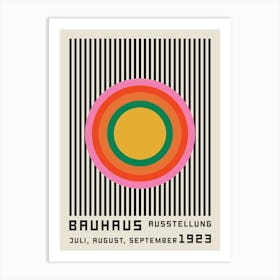 Colorful Bauhaus Geometric Art Print