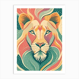 Lion,; Animal Wildlife; The Beauty Of The Wild Animals 18729 Art Print
