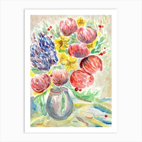 Watercolour Floral Art Print