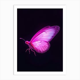 Butterfly In Pink Art Print