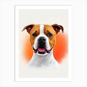 Staffordshire Bull Terrier Illustration Dog Art Print