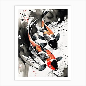 Koi Fish Painting Art Print