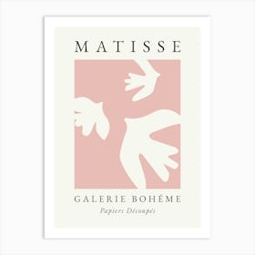 Matisse Abstract Bird Print Pink Art Print