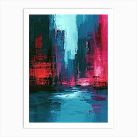 Abstract City | Pixel Art Series 2 Art Print