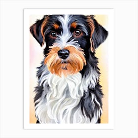 Cesky Terrier 2 Watercolour Dog Art Print