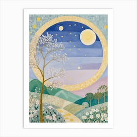 Moonlit Walk Art Print